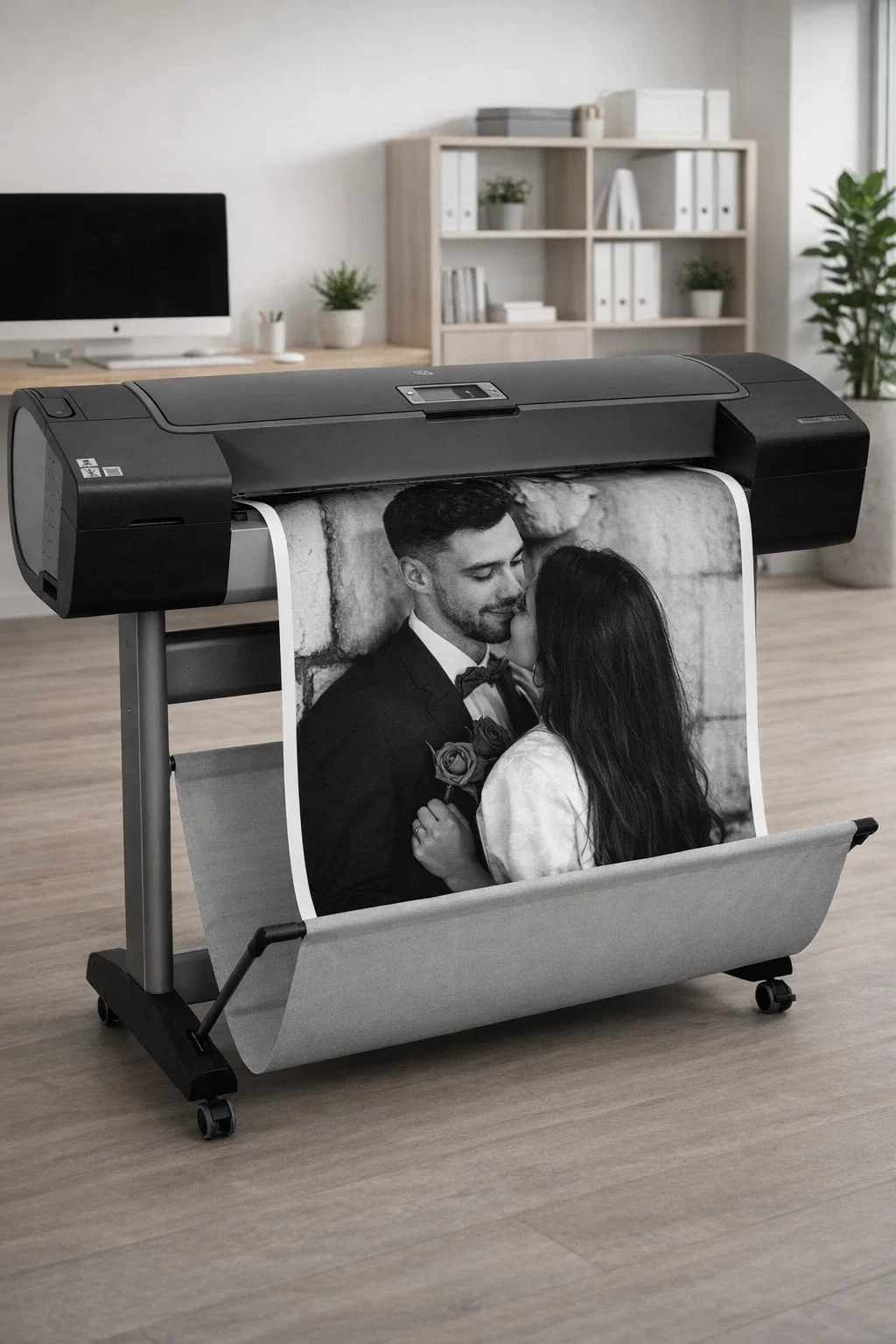 Широкоформатная печать черно-белых фотографий